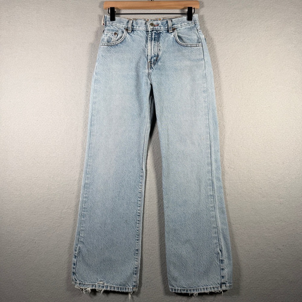 Lucky Brand 205 Low Rise Bootleg Jeans Light Wash Denim USA Made Womens 14/32